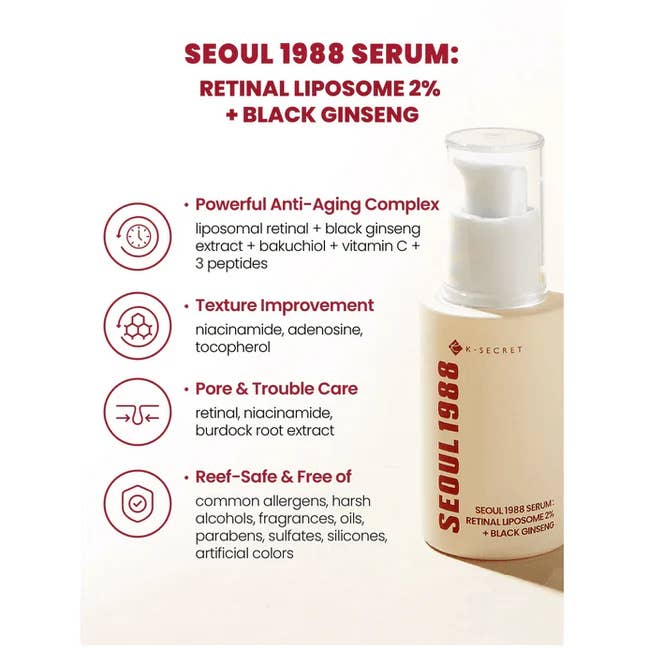 Coastside Skin - Wholesale Facial Serum/Concentrate - KSecret SEOUL 1988 SERUM RETINAL LIPOSOME 2% + BLACK GINSENG1