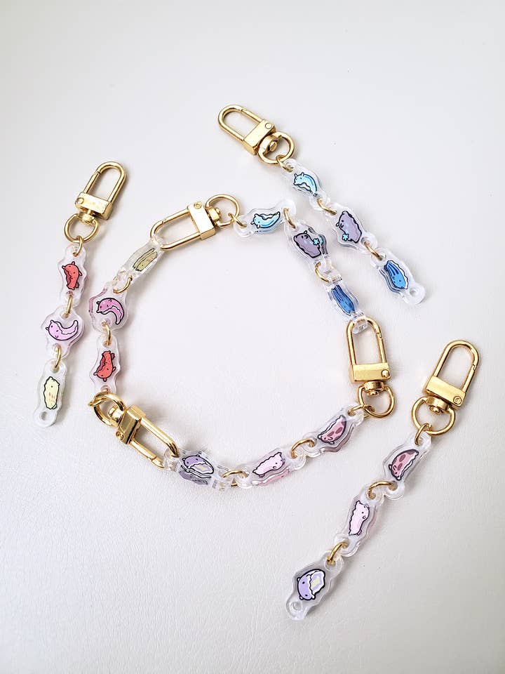 Slug 3-Piece Mini Keychains for wholesale by Mezamizu