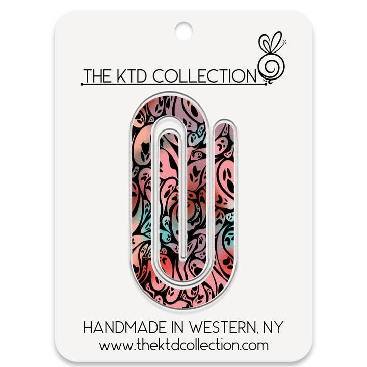 Boho Ghosts Jumbo Acrylic Paper Clip for wholesale by The KTD Collection