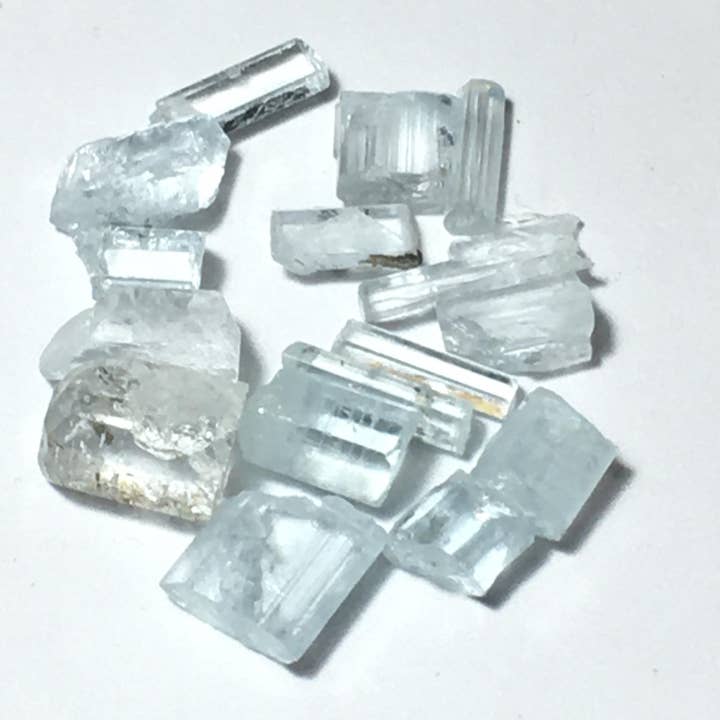 Gem A Quality Natural Aquamarine Terminated Crystals for wholesale by Wildheart Crystals