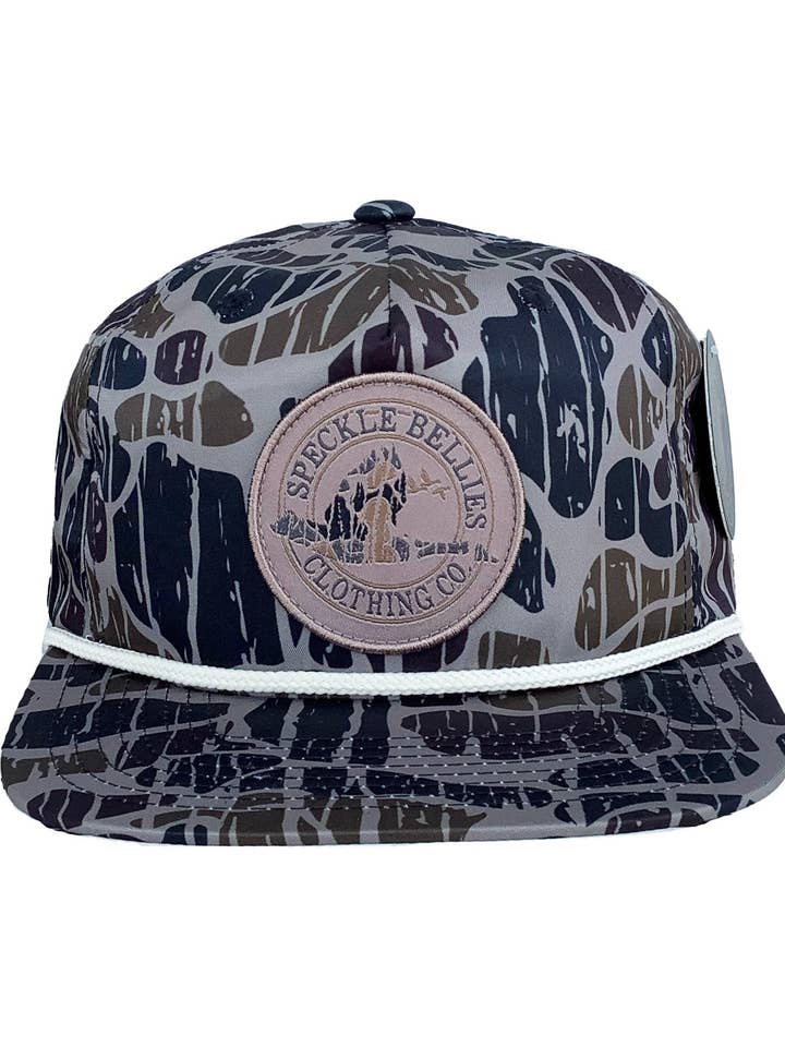 XL Camo Goose Circle Logo for wholesale by Speckle Bellies Clothing Company