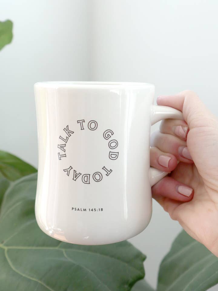 Talk to God Today Ceramic Mug for wholesale by Margot + Co.