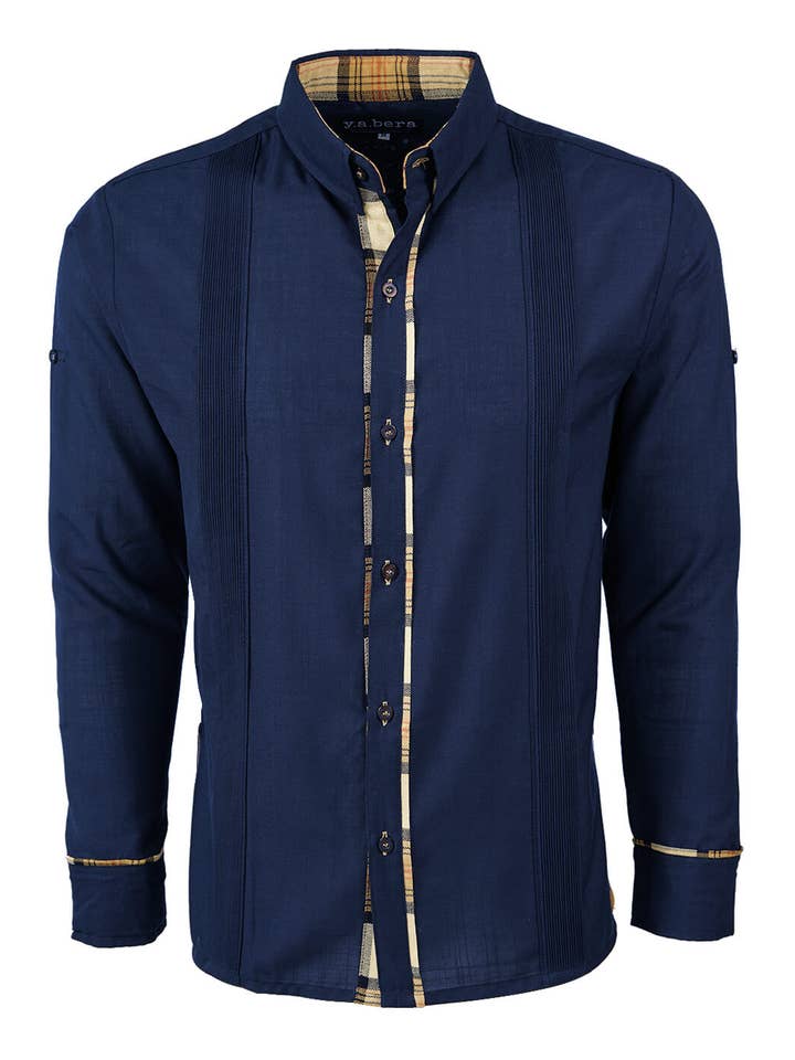 Y.A.Bera Clothing Modern Guayaberas - Wholesale Button Down Shirt - Men's - El Marino de Savile Guayabera0