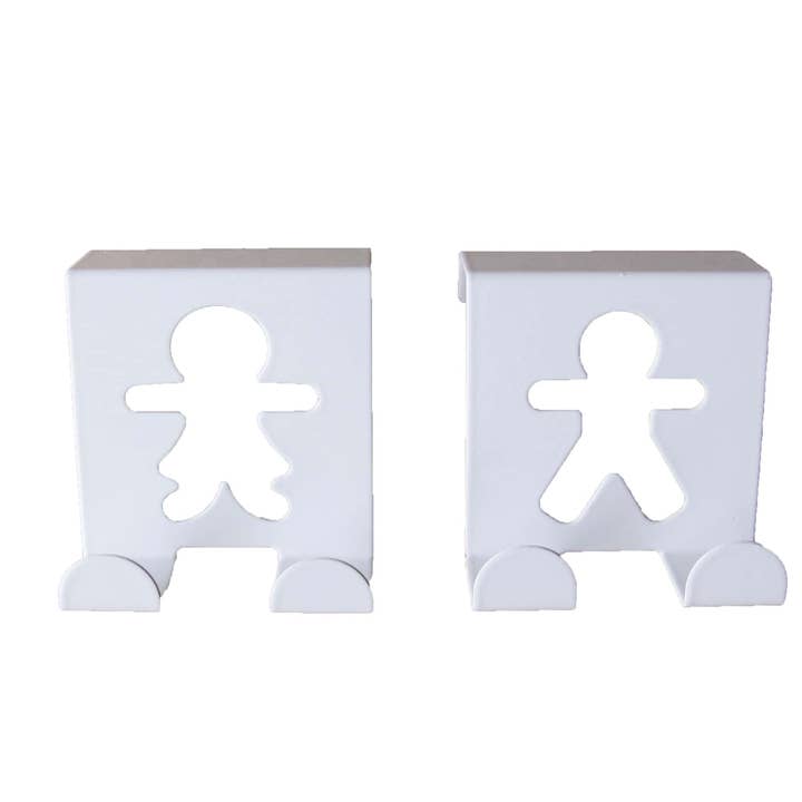 Evideco French Home Goods - Wholesale Wall Hook - Cabinet Door Hooks 2-Pack - Man/Woman Design Set1
