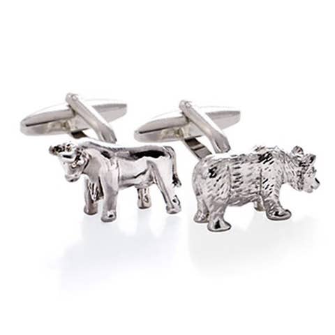 Stolen Riches - Wholesale Cufflinks - Bull and Bear Cufflinks0