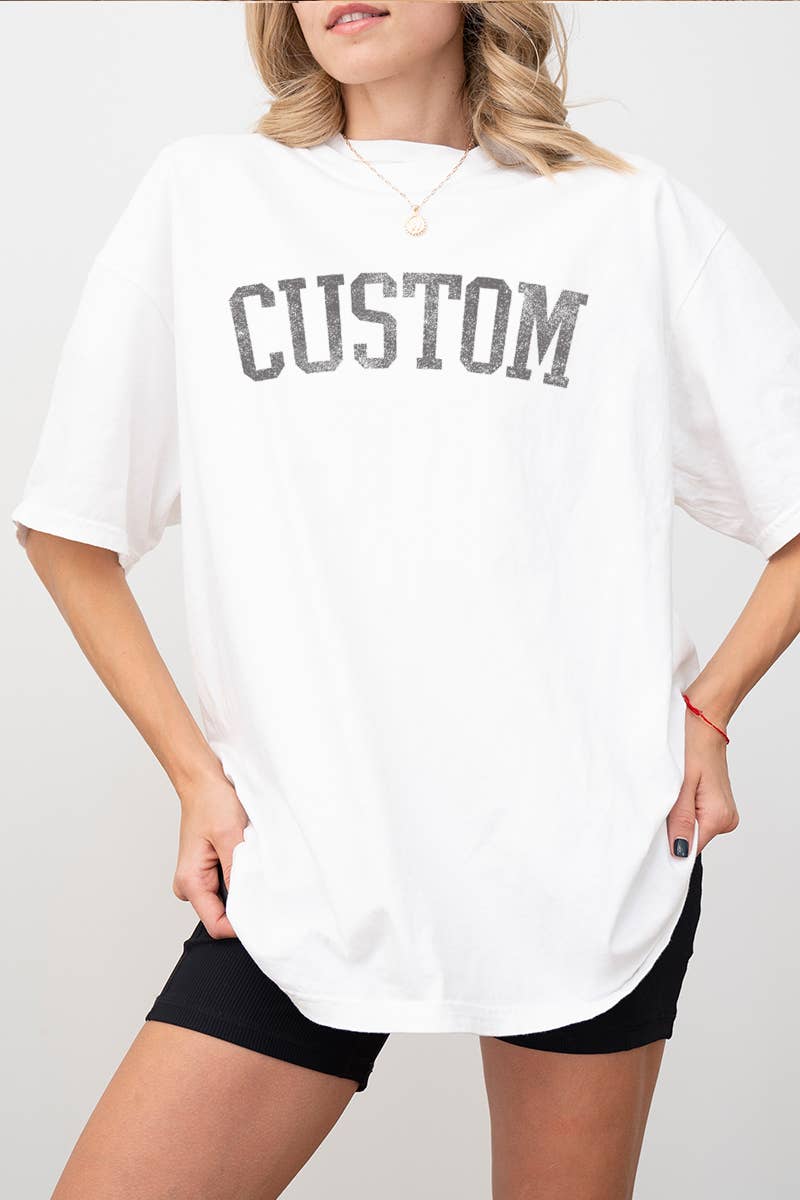 Illustrated Society - Wholesale Tunic - Women's - CUSTOM VINTAGE GRAPHIC OVERSIZED TEE7