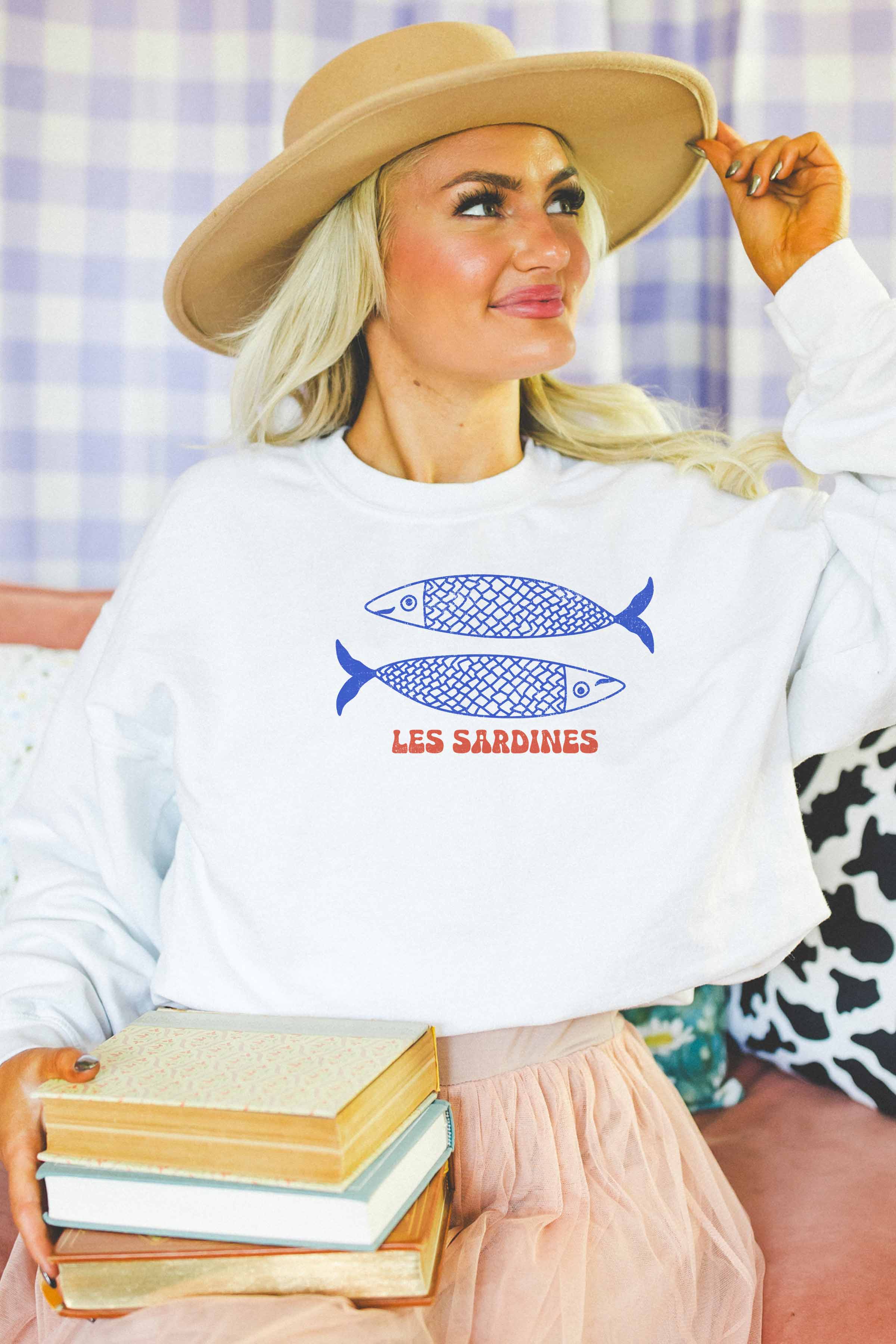 GOOD DAY STREET - Wholesale Grafisch sweatshirt - Dames - GOOD DAY STREET Les Sardines oversized sweatshirt3