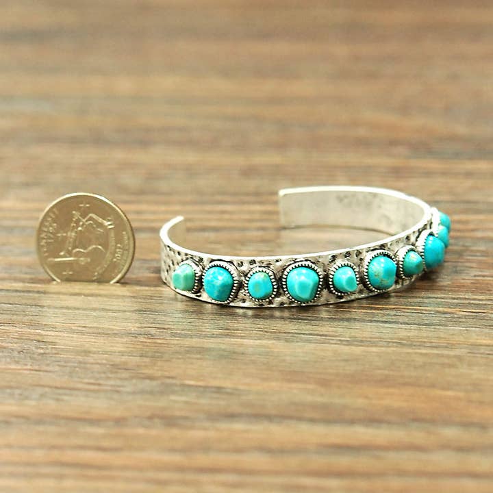 ISAC Trading Inc - Wholesale Cuff Bracelet - 710697, Navajo Turquoise Cuff Bracelet