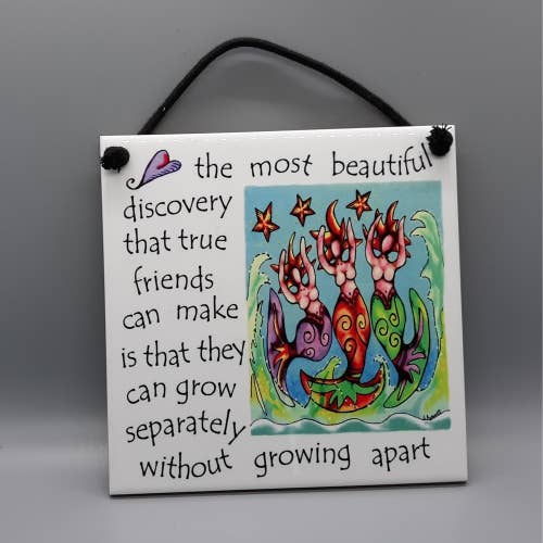 Growing Apart Ceramic Tile for wholesale by Florida Vibes Art / Mungo Key Designs