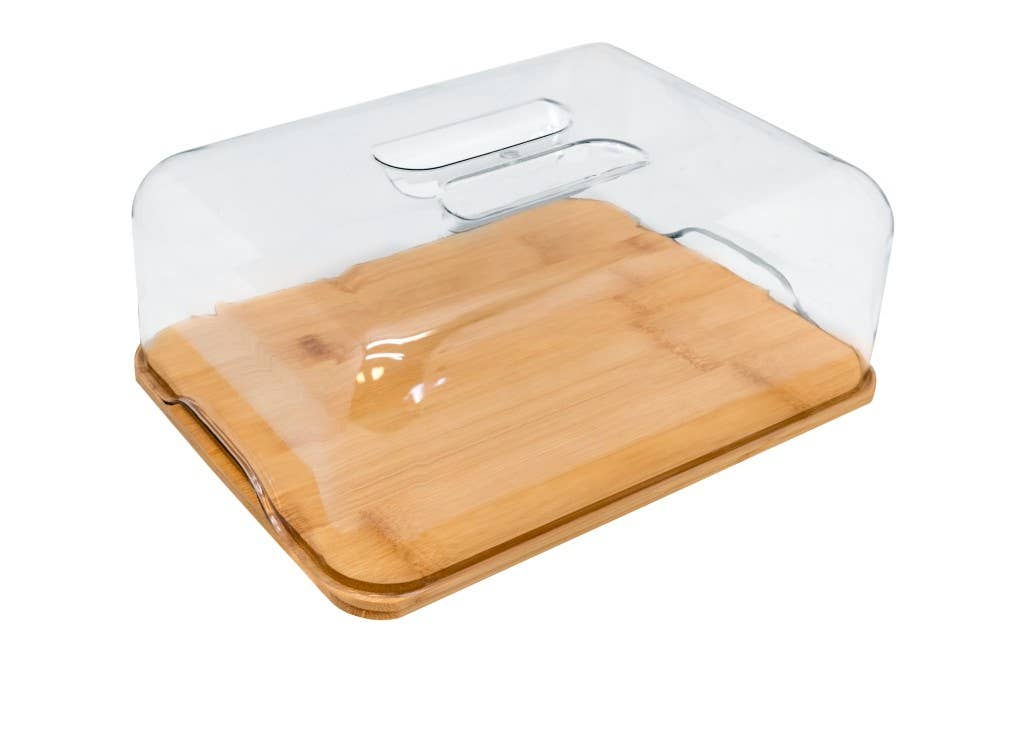 Vin Bouquet (Find It Import & Export Sl) - Wholesale Cheese Board - PVC Dome Cheese Dish, Wooden Box0