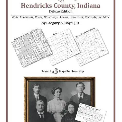 Books by splitShops - Wholesale Reference - Family Maps of Hendricks County, Indiana - Paperback
