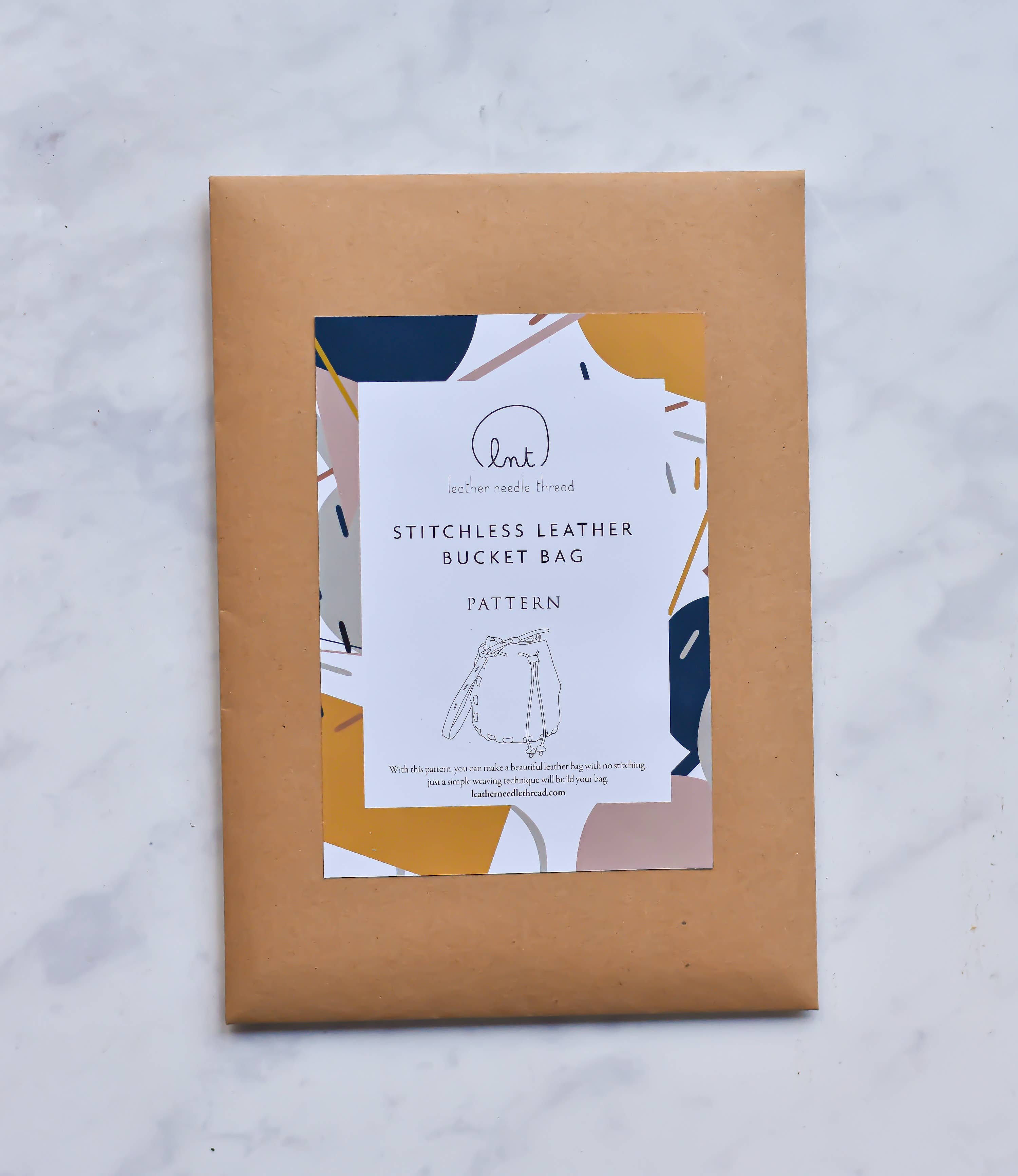 Leather Needle Thread - Vente Kit de bricolage - Patron de sac bourse sans couture2