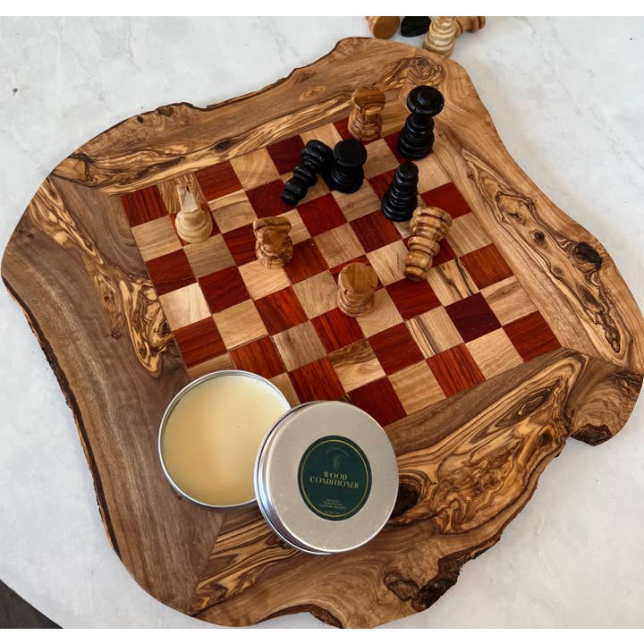 Trabelsi Wood Design - Wholesale Board Game - Chess set with rough edges , Chess Board with Chess Pieces4