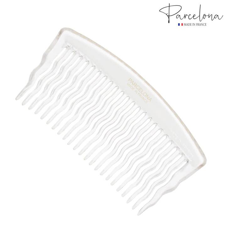 Parcelona - Wholesale Hair Brush/Comb - Parcelona French Zig Zag Small Celluloid Acetate 23 Teeth Side Hair Combs(2 Pcs)9