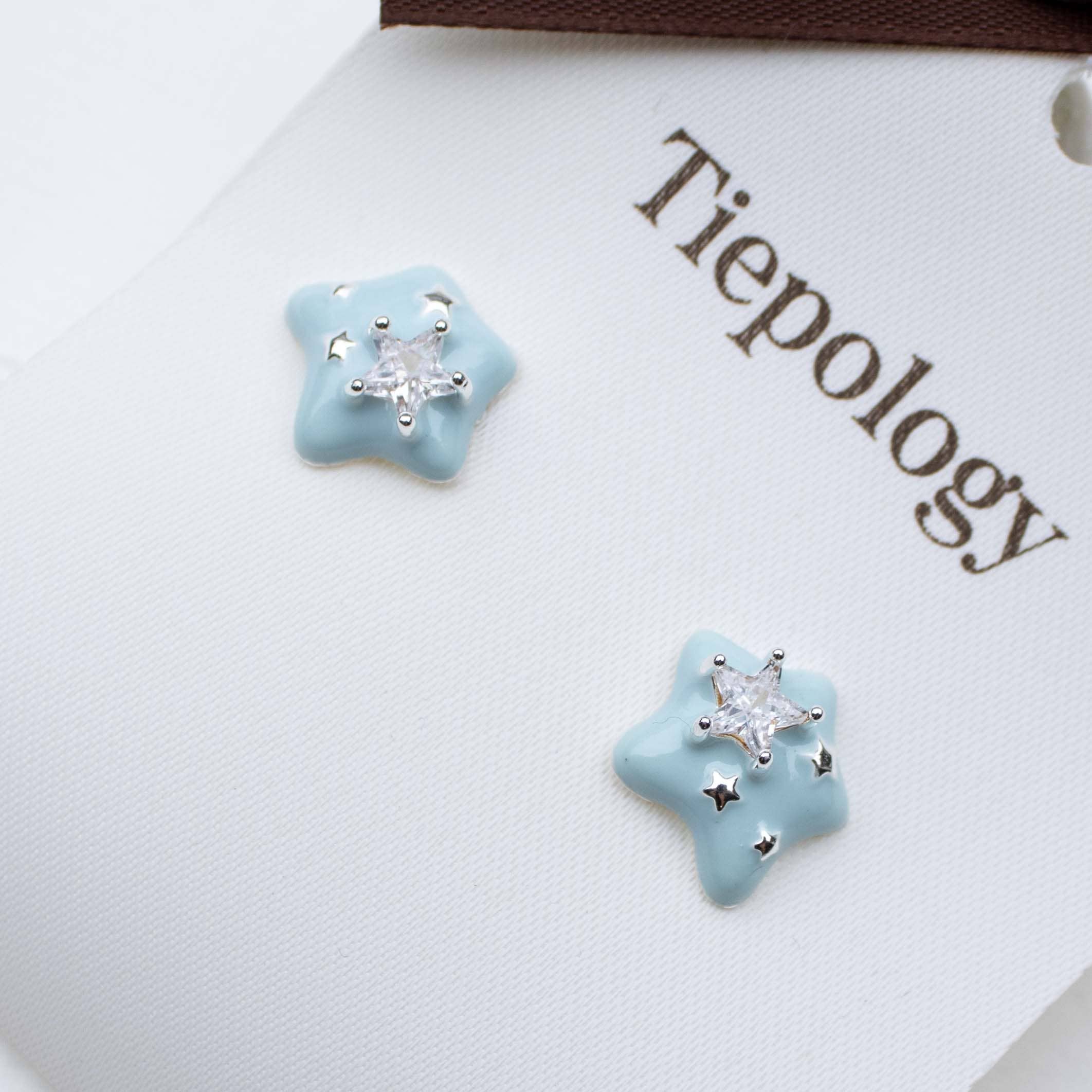 Tiepology - Wholesale Stud/Post Earrings - Twinkling Star Enamel Stud Earrings2