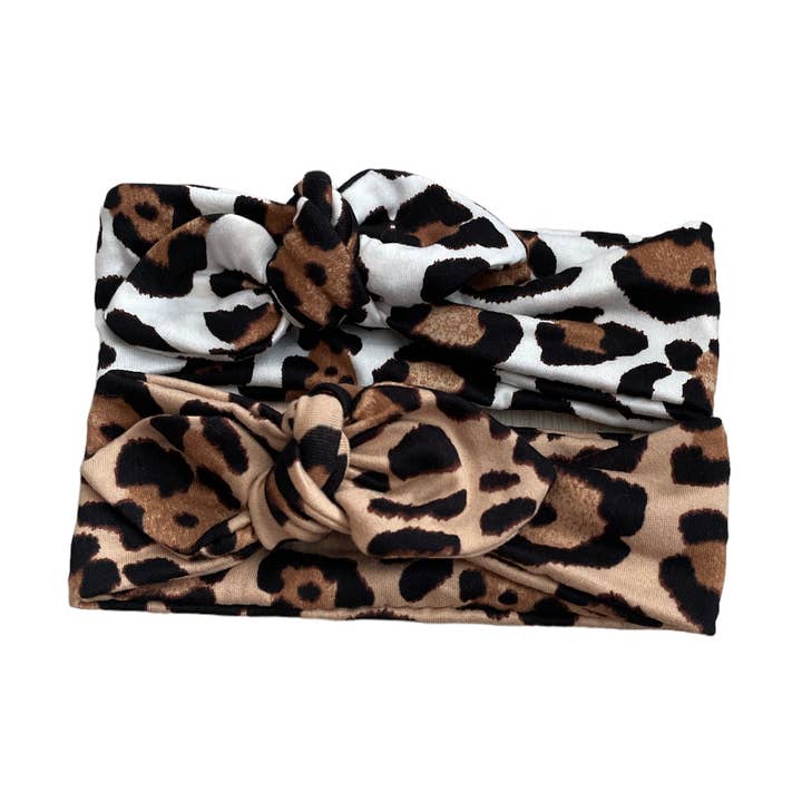 Jena Bug Baby - Wholesale Fashion Headband - Kids - Knot Bow Baby+Toddler Headband - Cheetah5