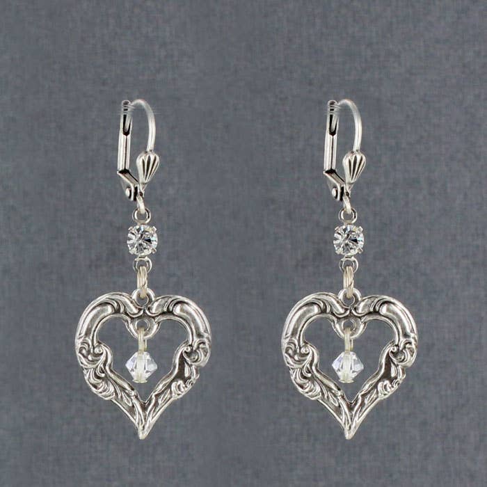 Sadie Green's Jewelry - Wholesale Dangle Earrings - Heart Earrings 1270-SP-STM2