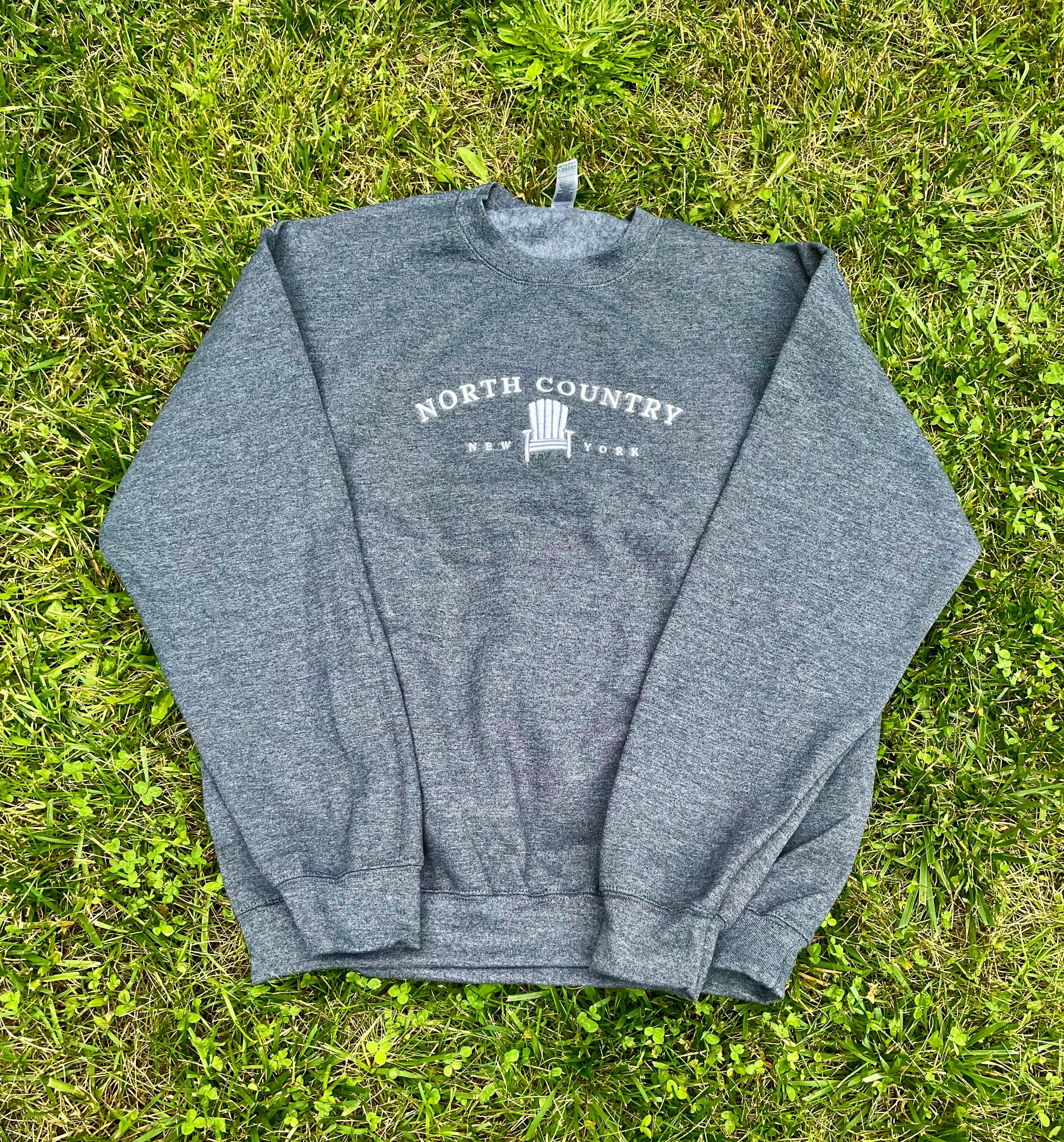 Just Wandering Co. - Wholesale Sweatshirt - Women's - North Country Gildan Crewneck | Plattsburgh, New York | Embr1