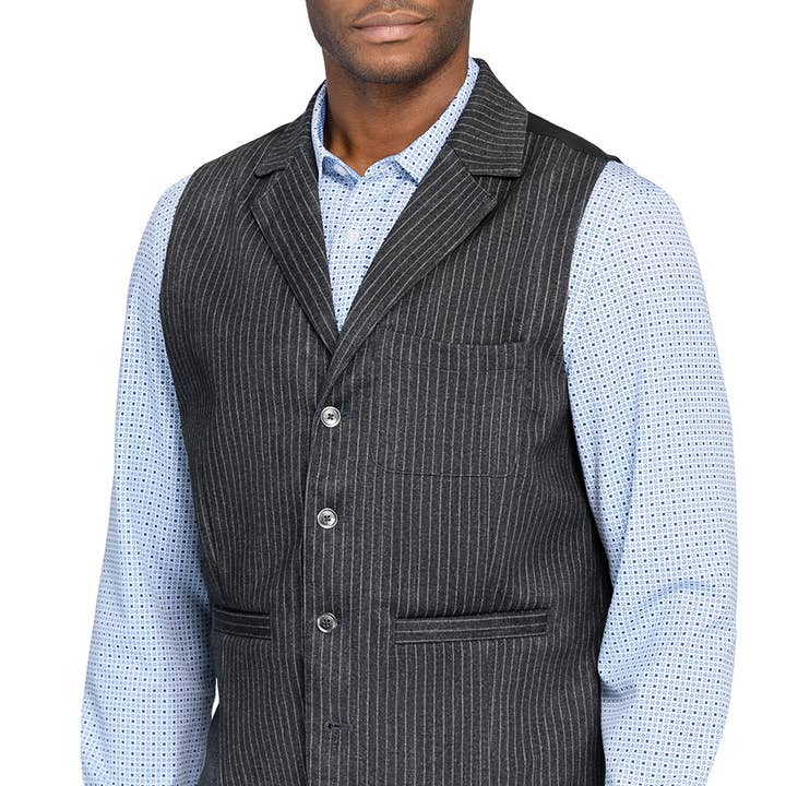 Solid Recycled Tailored Vest for wholesale by CON.STRUCT