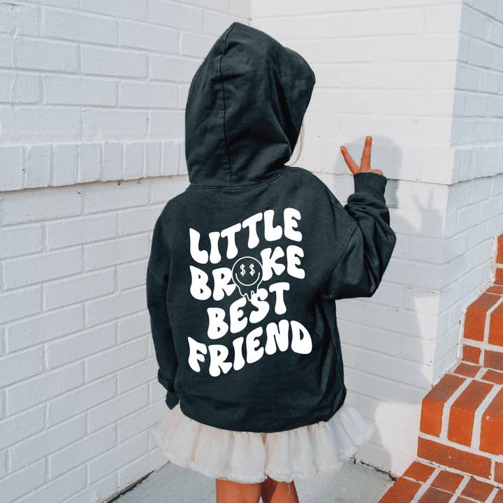 Little Broke Best Friend Hoodie for wholesale by Sweetees Apparel