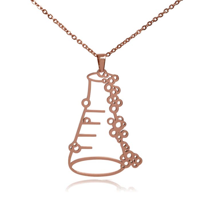 Clayton Jewelry Labs - Wholesale Pendant/Charm Necklace - Erlenmeyer Flask Stainless Steel Pendant Necklace16