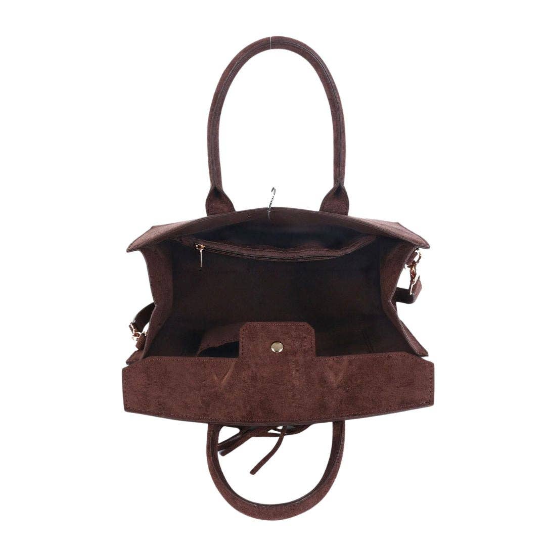 Lisi Lerch - Wholesale Top Handle Bag - Women's - Margo Faux Suede Handbag - WS8