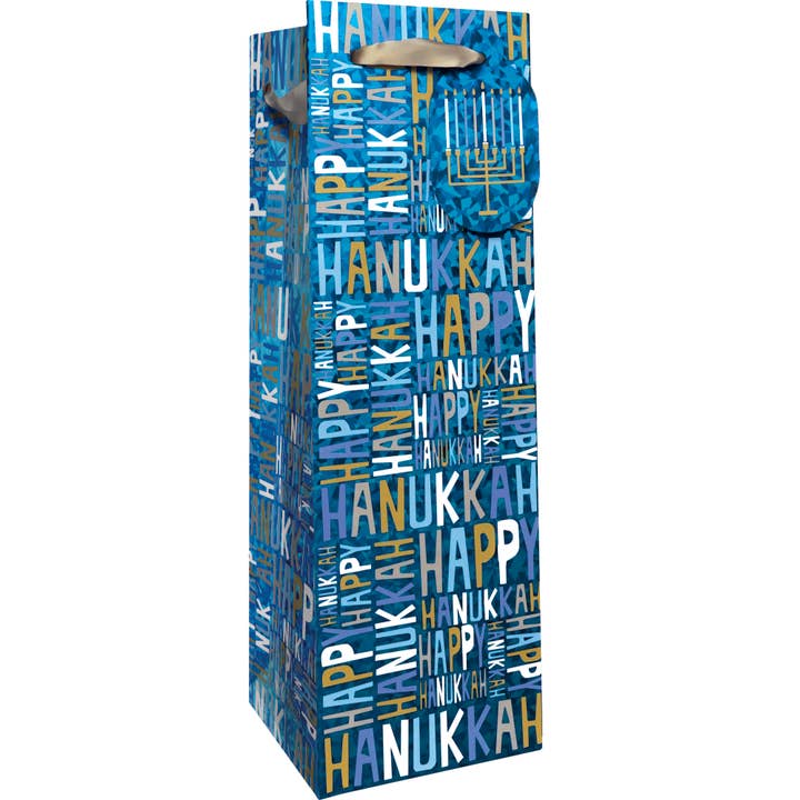 Totes - Bottle - Hanukkah Greetings CLOSEOUT for wholesale by Jillson & Roberts