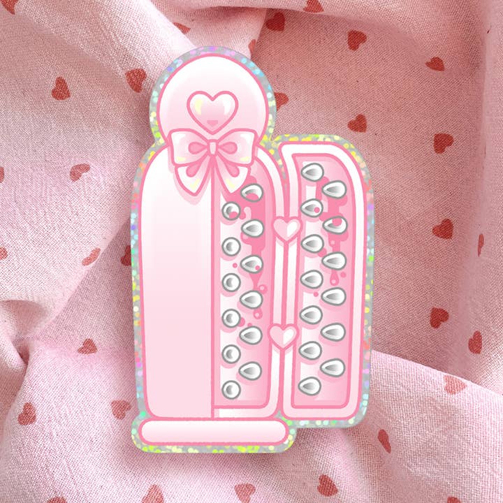 Kawaii Iron Maiden Vinyl Sticker for wholesale by Black Serotonin