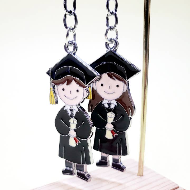 Assorted Color Graduation Key Chain for wholesale on Faire