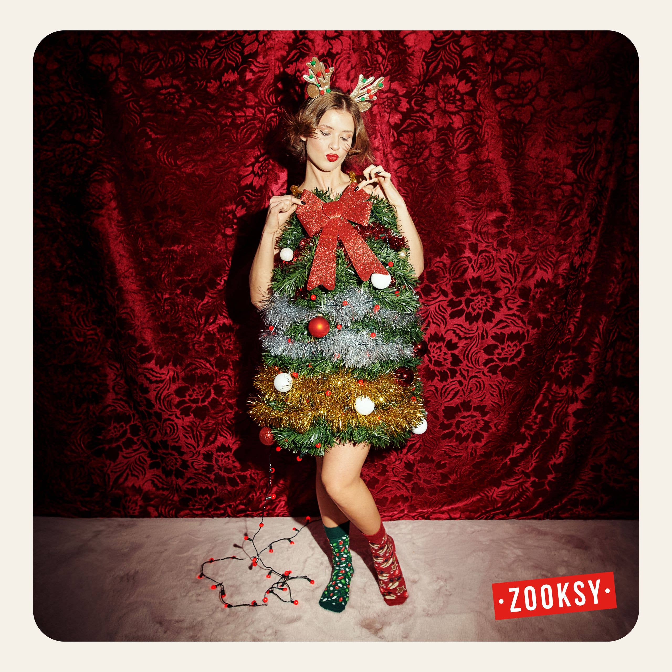 ZOOKSY SOCKS - Wholesale Socks - Unisex - Adult Christmas Socks – Christmas Tree – EU 36–40 & 41–469