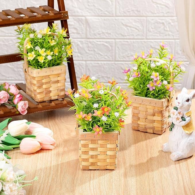 Crover - Wholesale Artificial Flowers - Artificial Spring Flower Basket – Gypsophila Hedyotis3