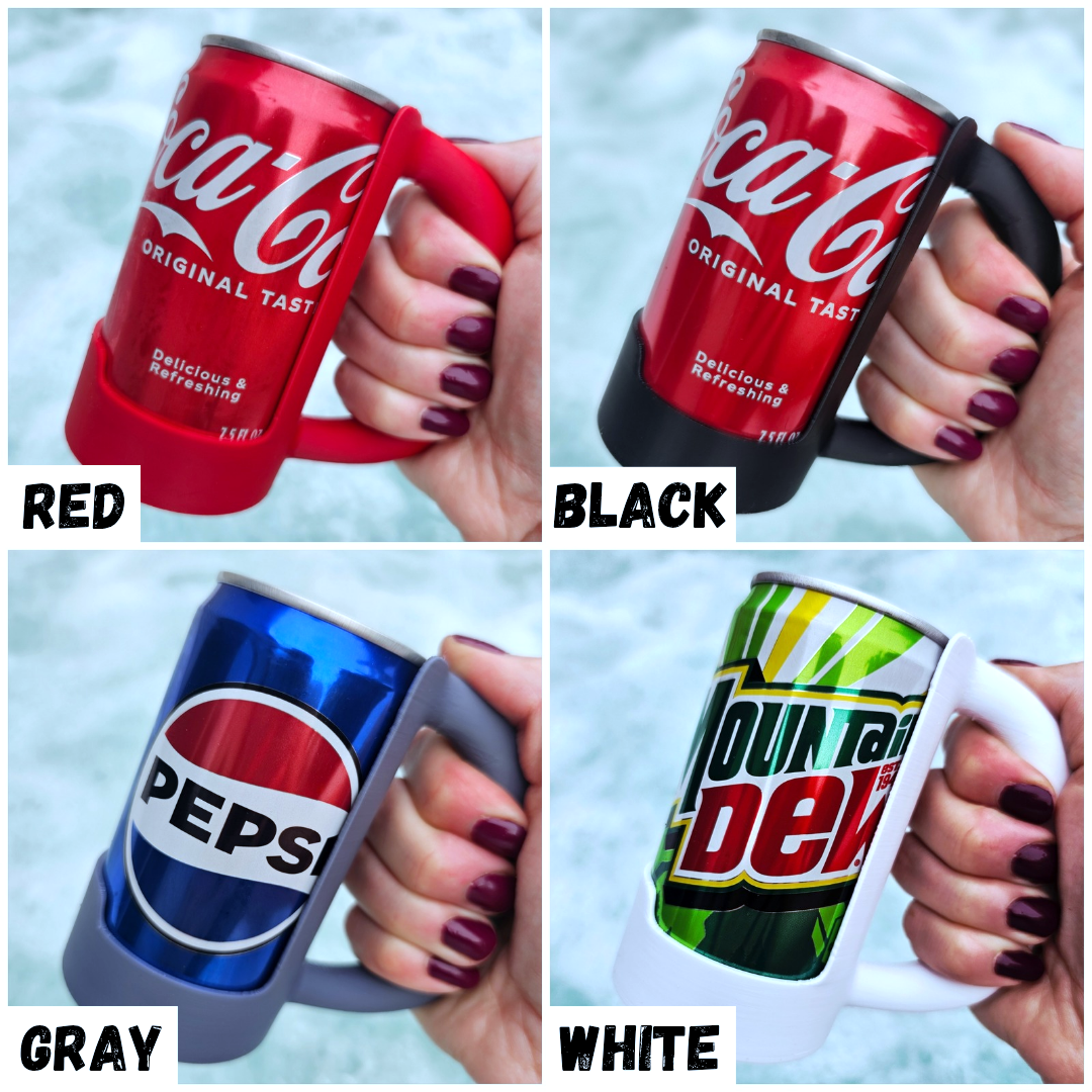 BD Lasers INC. - Wholesale Drink Huggers & Koozies - 7.5 & 8.4 oz MINI Can Holder, Mini Soda Pop Holder Handle3