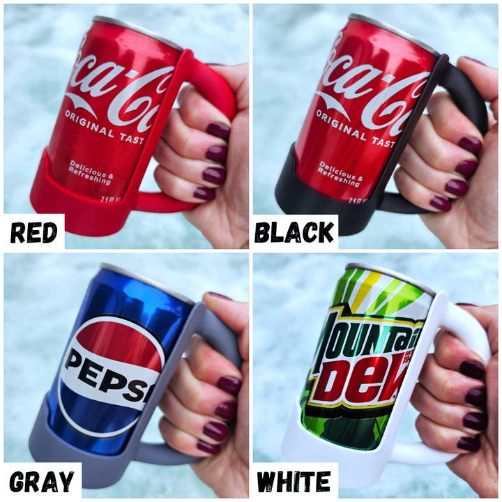 BD Lasers INC. - Wholesale Drink Huggers & Koozies - 7.5 & 8.4 oz MINI Can Holder, Mini Soda Pop Holder Handle3