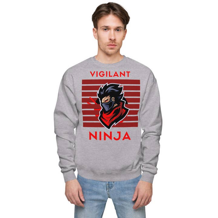 Vigilant Ninja Sweatshirt Unisex fleece for wholesale by Comm's