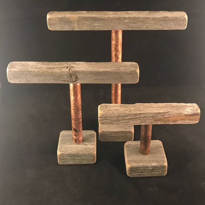 Gifted Shop Works, LLC - Wholesale Jewelry Stand & Display - Bracelet Display Trio With Copper Riser5