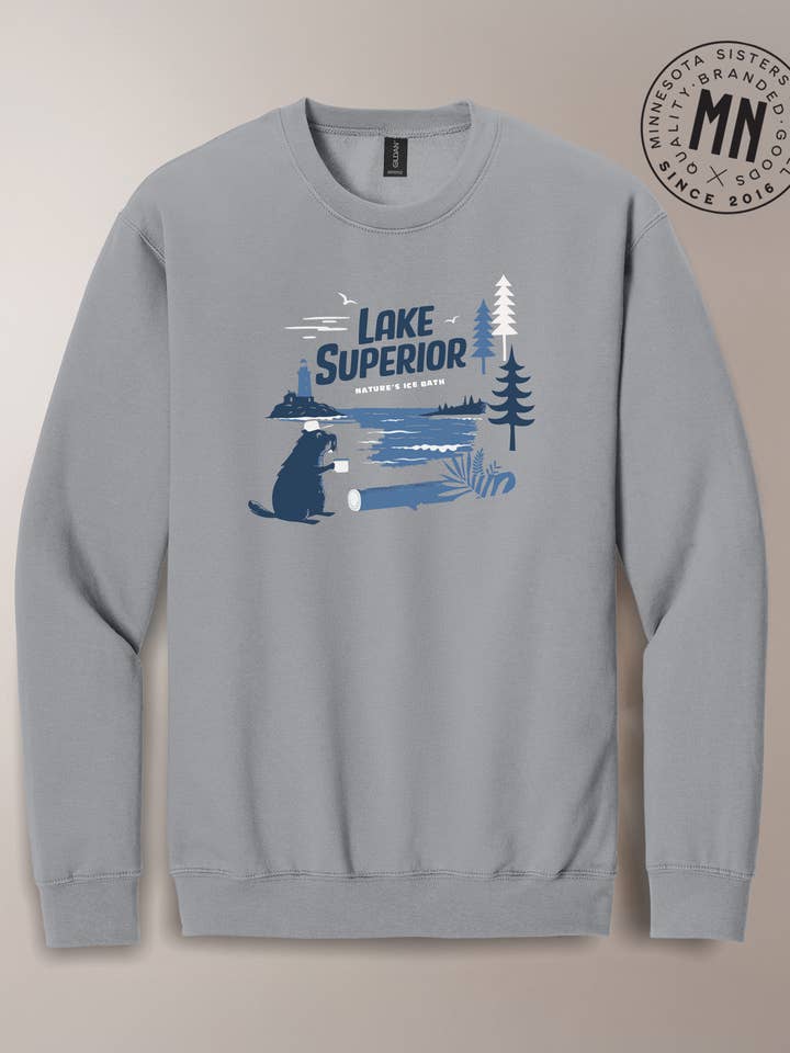 Lago Superior - O banho de gelo da natureza por atacado de Minnesota Sisters