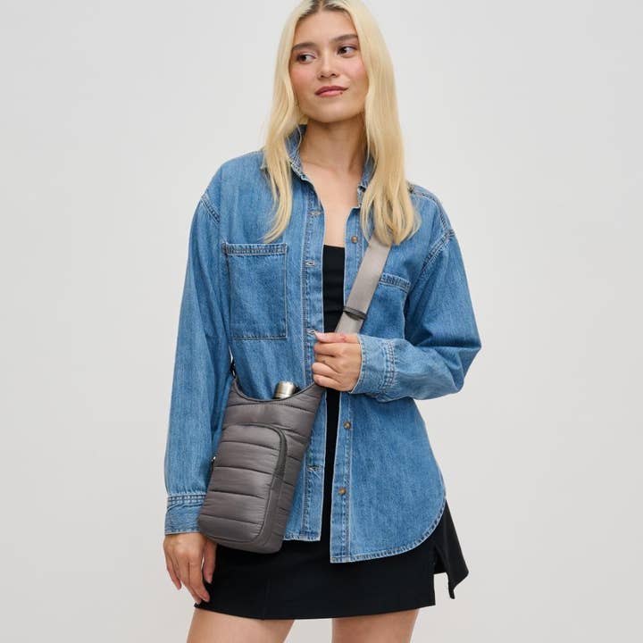 Urban Expressions - Wholesale Crossbody Bag - Women's - Jace Water Bottle Nylon Puffer Crossbody4