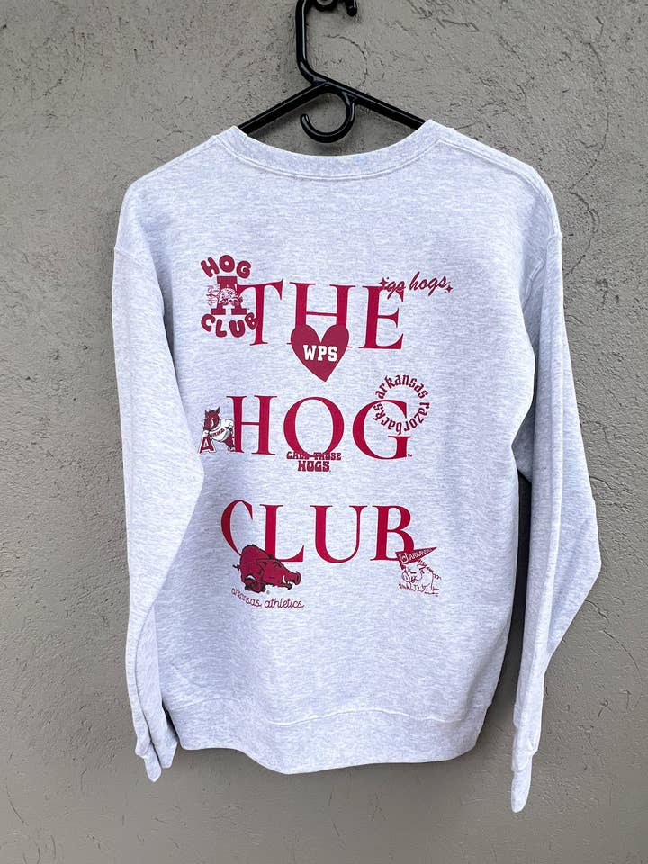 The Hog Club Sweatshirt for engroshandel hos Southern Trend Clothing - Arkansas Razorbacks