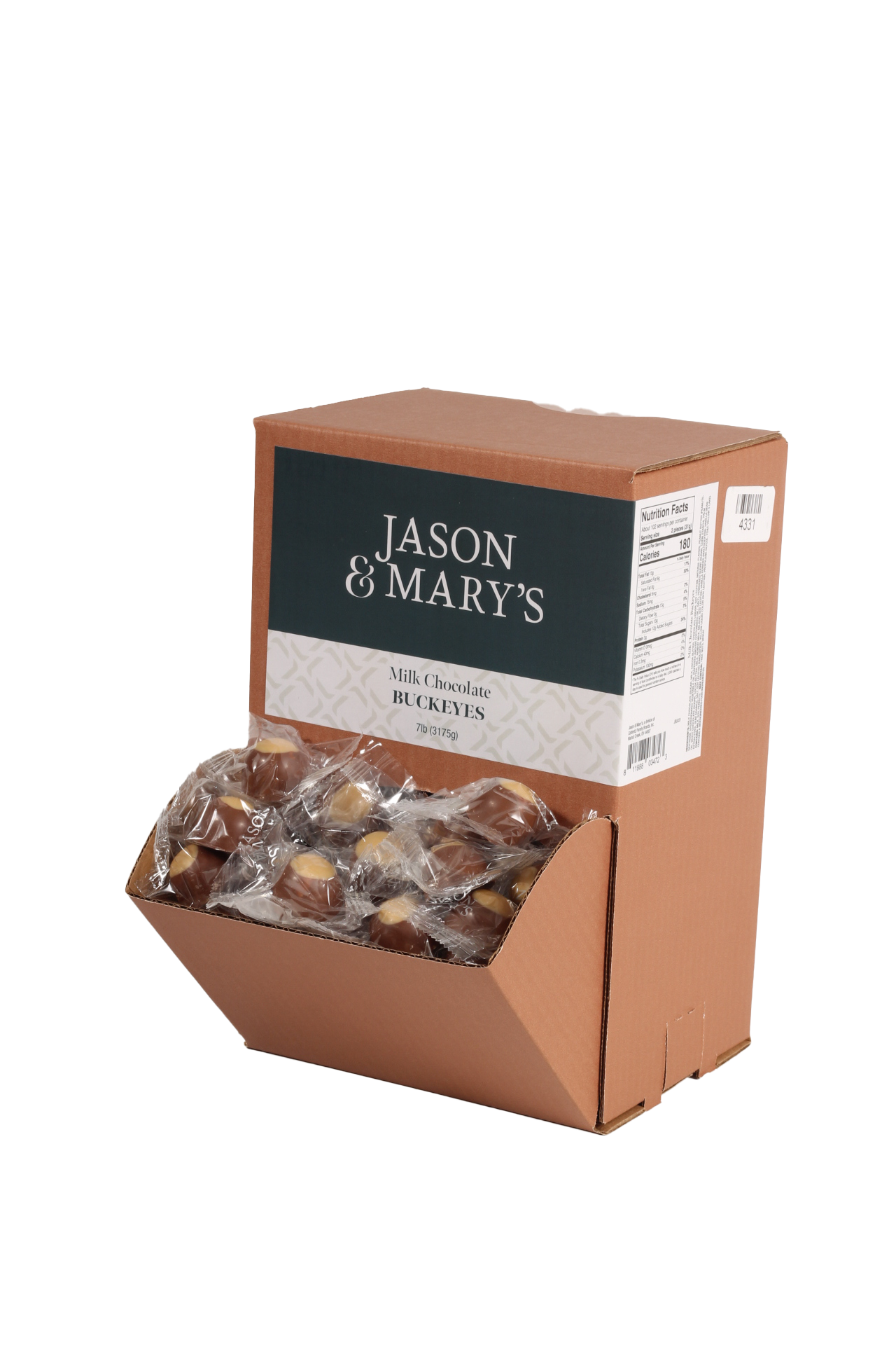 Coblentz Chocolate Company - Vente Friandises enrobées de chocolat - Buckeyes au lait et au beurre de cacahuètes en bouchée 3