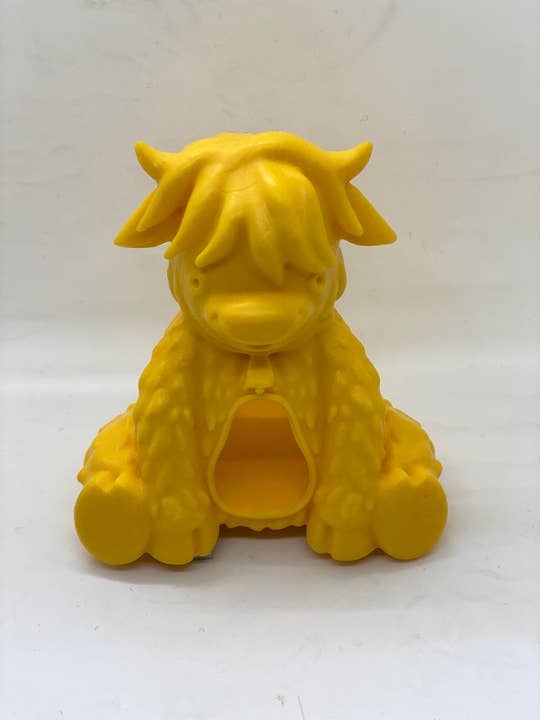Pet Palette Distribution - Wholesale Pet Chew Toy - Dog - Yeti Dog Chew Puff & Play Hangry Yak Yellow