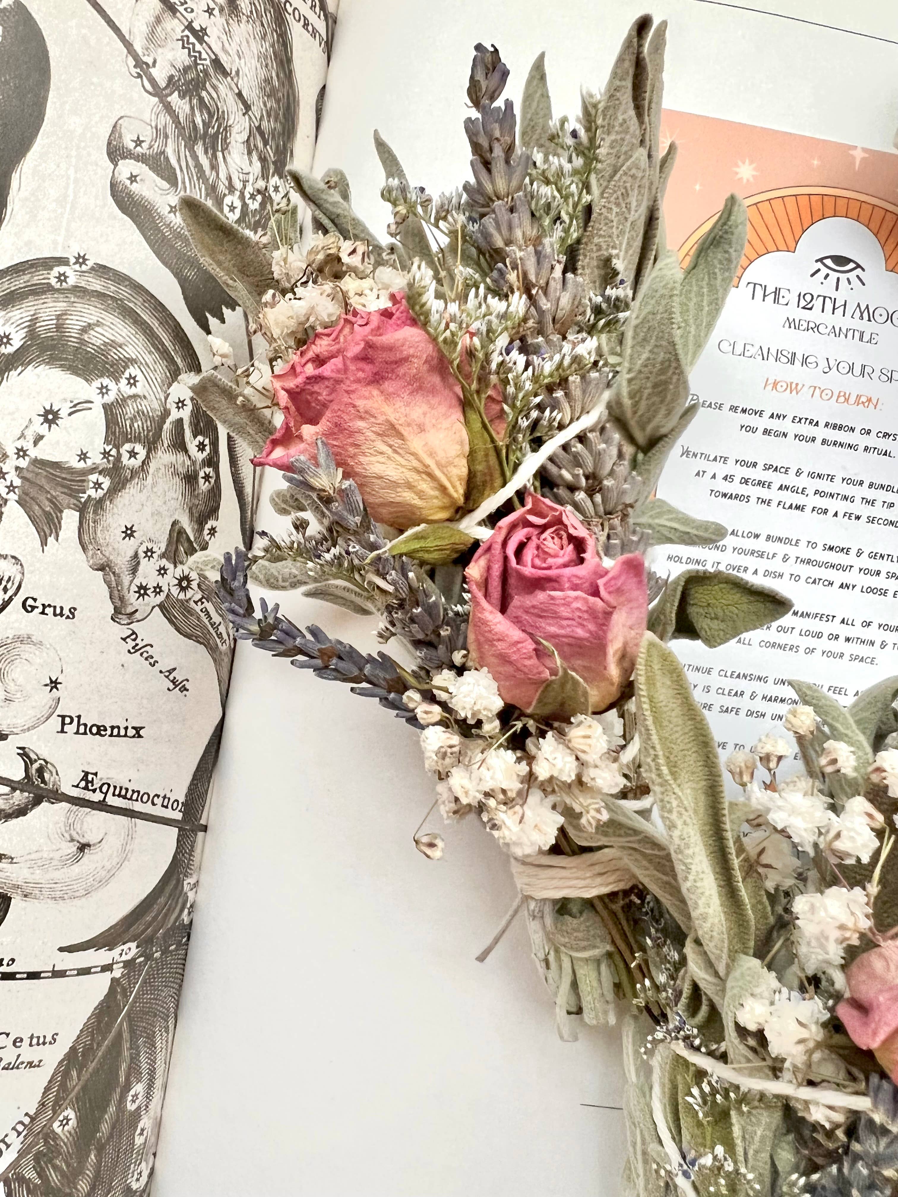 The 12th Moon – wholesale Salviabunt – MAGIC RITUALS Mini bunt av salvia för rökrening5