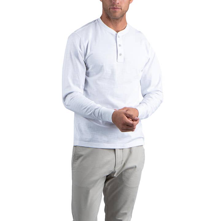 Low Key Henley for wholesale by Perk Clothing