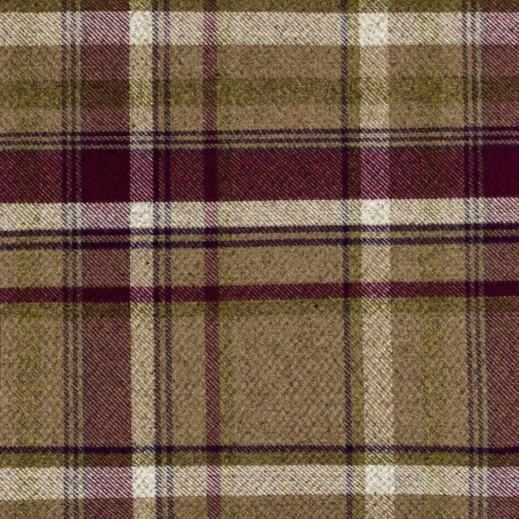 Mcalister textiles - Vente Coussin décoratif - Coussin Heritage à carreaux tartan violet et vert9
