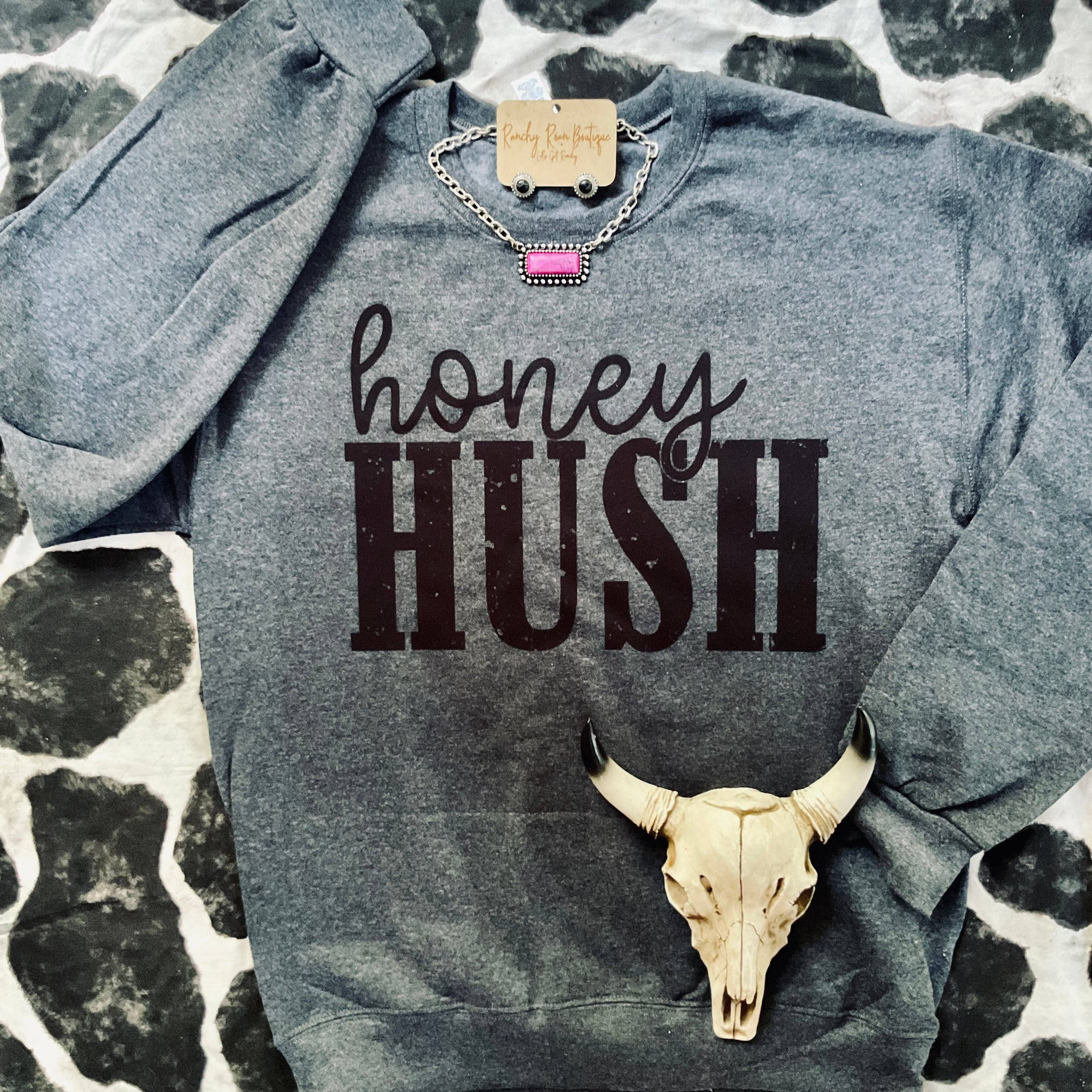 Ranchy Roan Boutique – wholesale Graphic sweatshirt – Women’s – Honey Hush Sweatshirt2