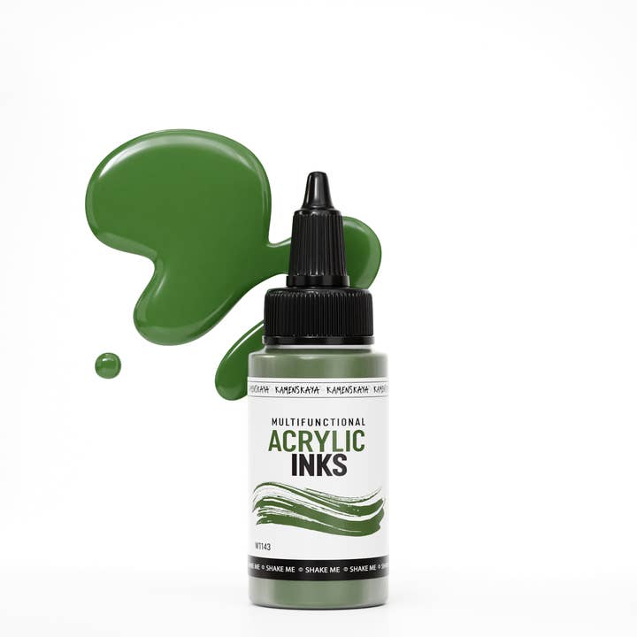 Tinta acrílica W1143 verde caqui para venta al por mayor de KAMENSKAYA