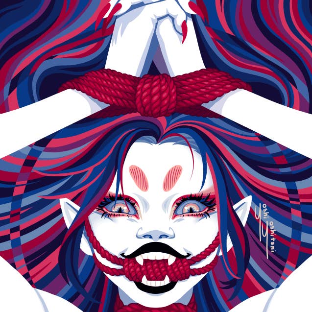 Shibari Vampire - Mini Print Trio for wholesale by Yoshi Yoshitani LLC