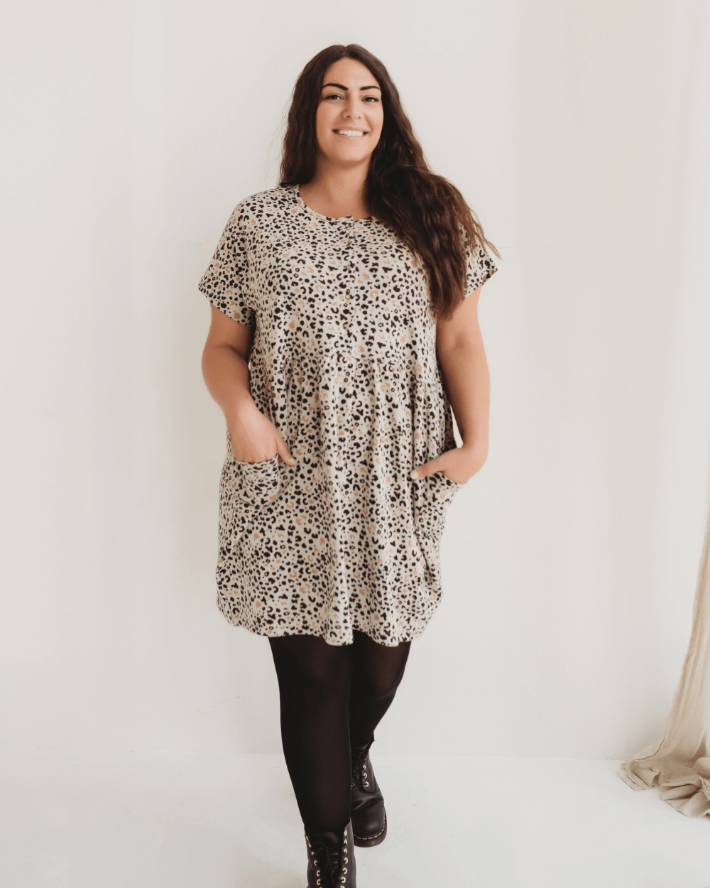 Multi Ada Multicolour Leopard Animal Print Mini Dress for wholesale on Faire0