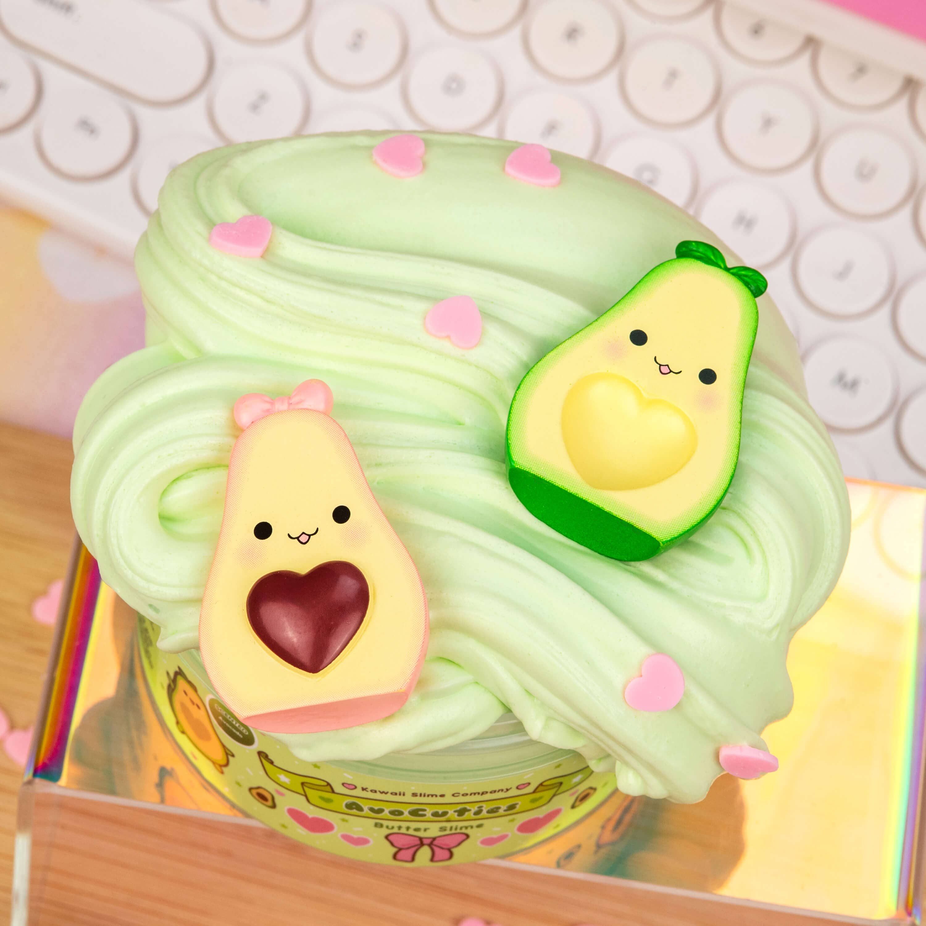 Kawaii Slime Company - Wholesale Putty/Slime - Kids - AvoCuties Butter Signature Dome™ Slime (4pcs/case)4