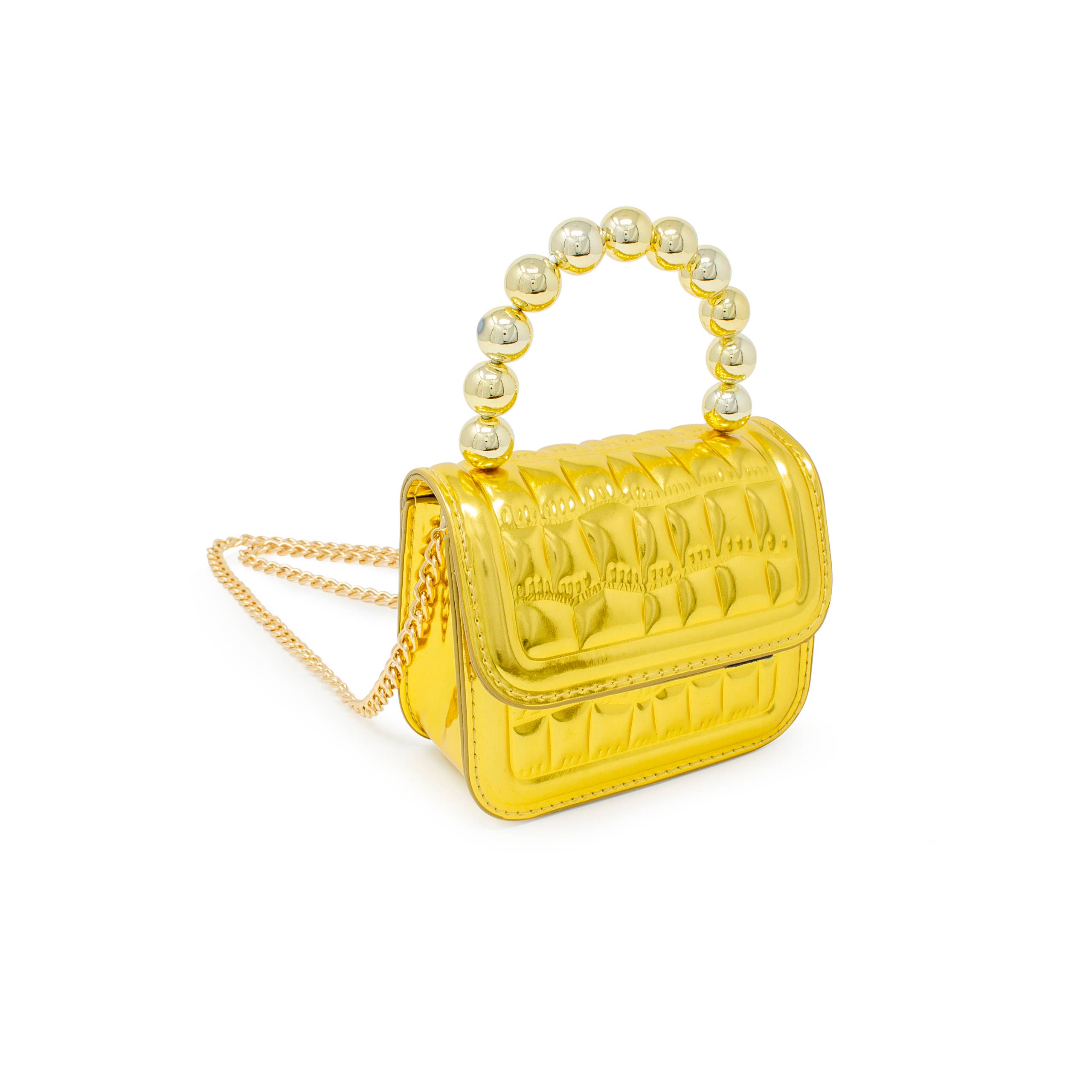 Tiny Treats and ZOMI GEMS – Engroshandel Tilbehør til rygsæk - Børn – Mini Glam quiltet perlehåndtag pung11