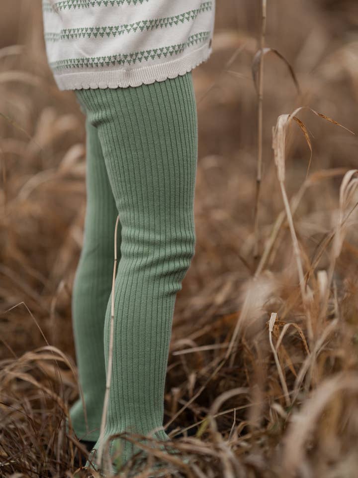 hanevild - Wholesale Fashion Leggings - Kids - Tilde pants - Shale green3